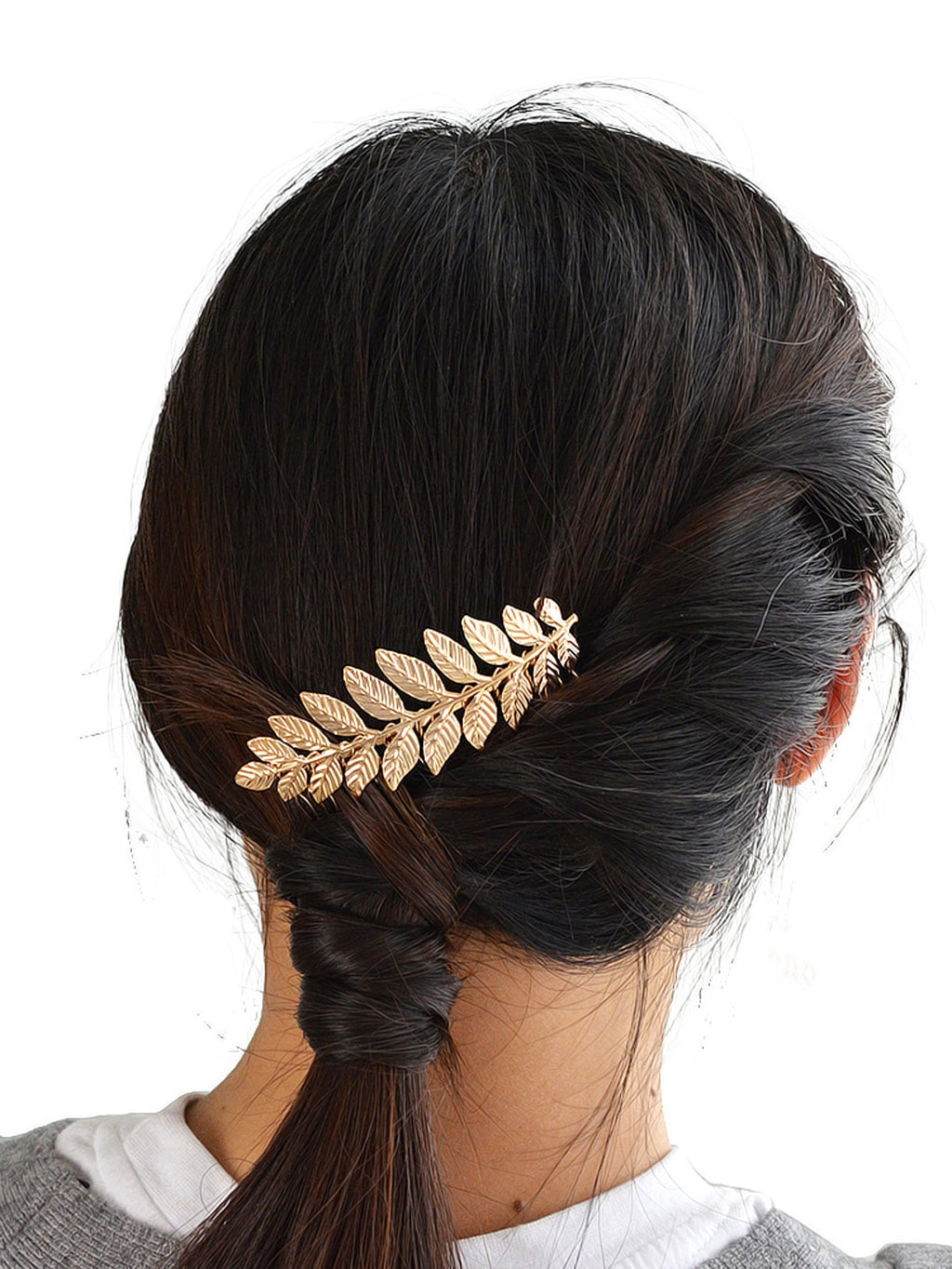 Costume Hair Accessories Gold Silver Leaf Hair Comb Hair Clips Girls Headpiece