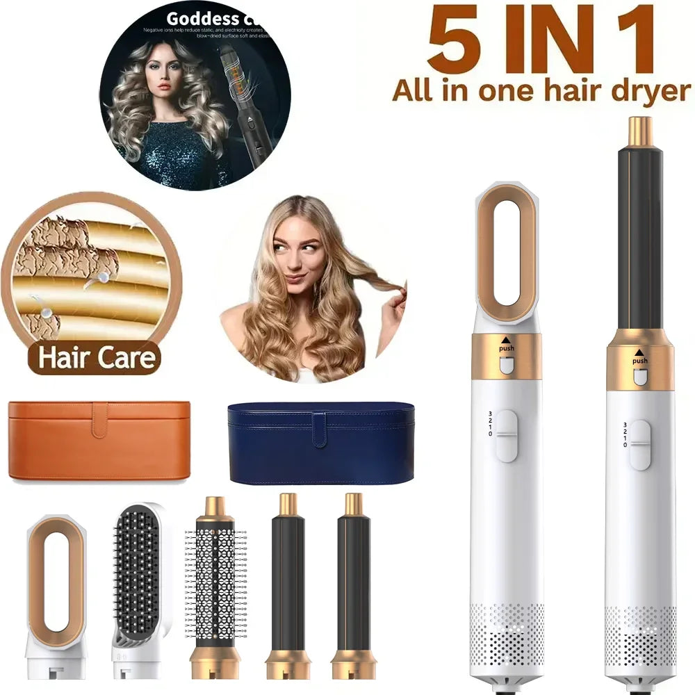 5 In 1 Hair Dryer Hot Air Comb