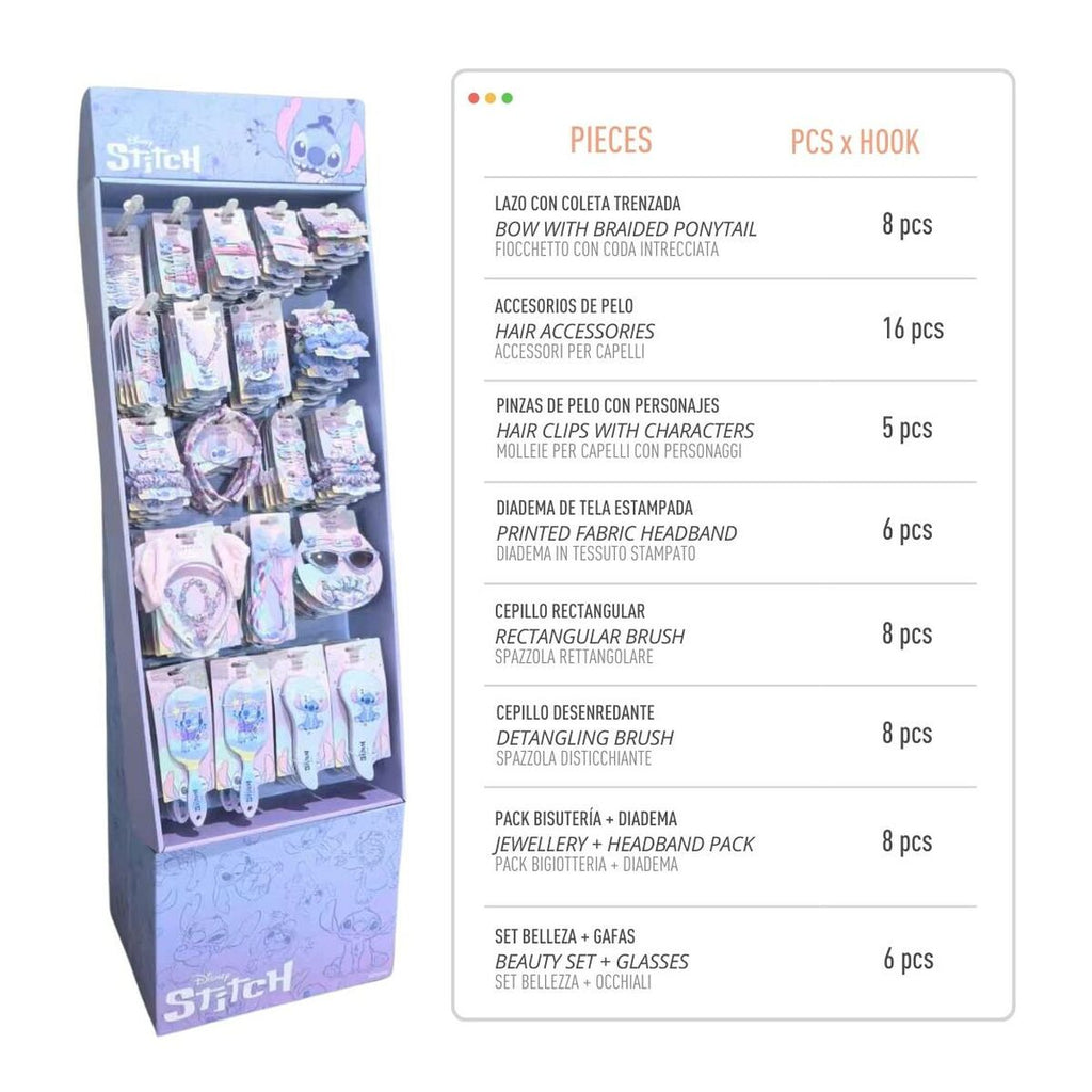 Hair Clips Stitch Blue