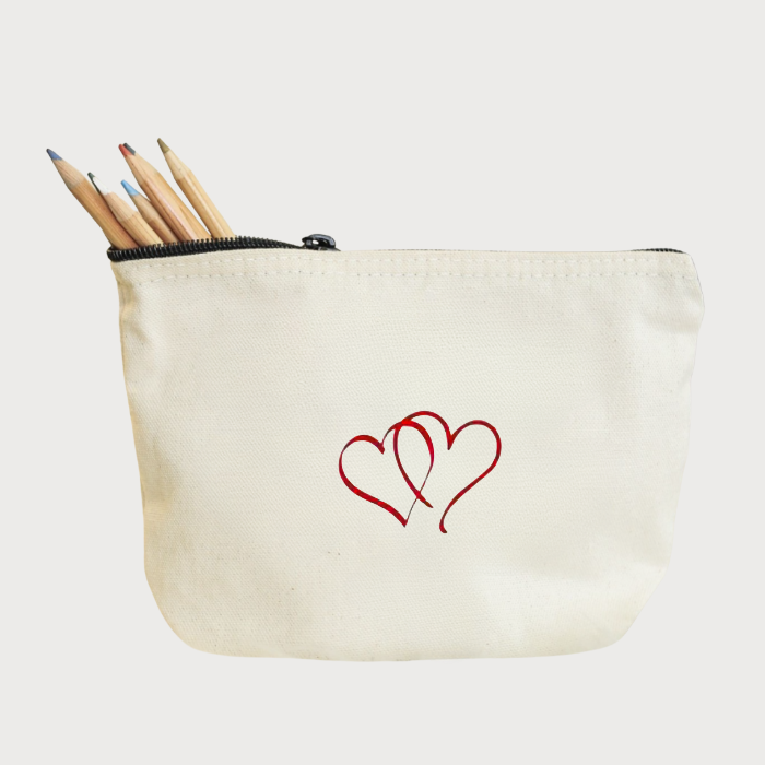 Hearts Makeup Bag