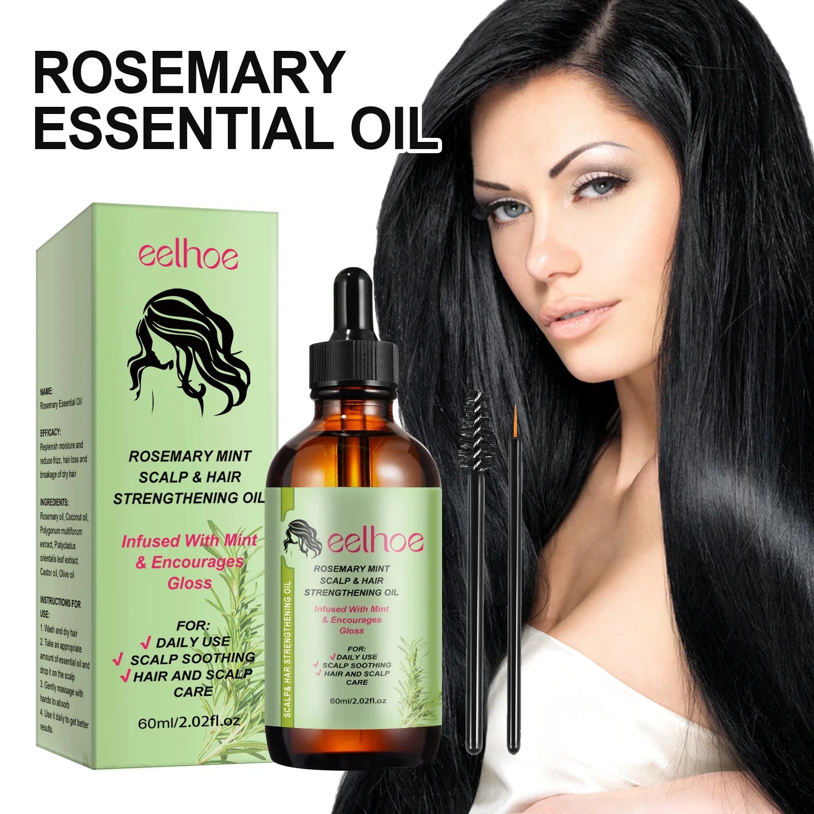 Rosemary Hair Growth Oil & Brush