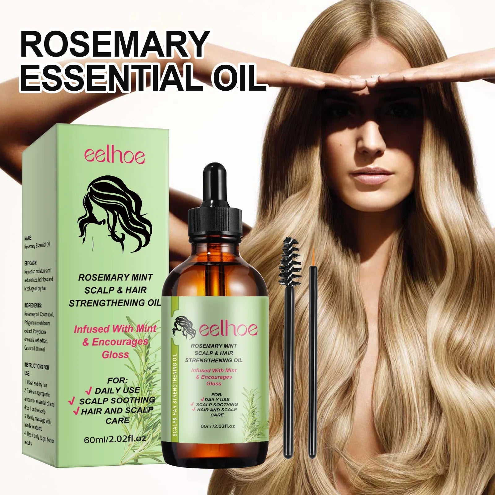 Rosemary Hair Growth Oil & Brush