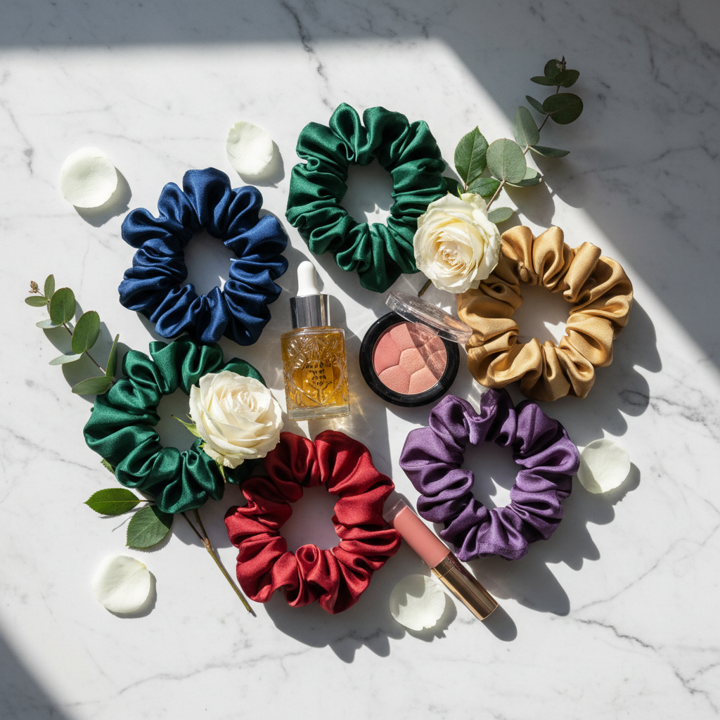 Flat Lay Scrunchies