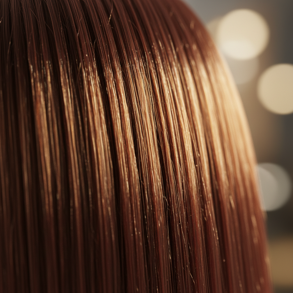 Glossy Hair Close Up