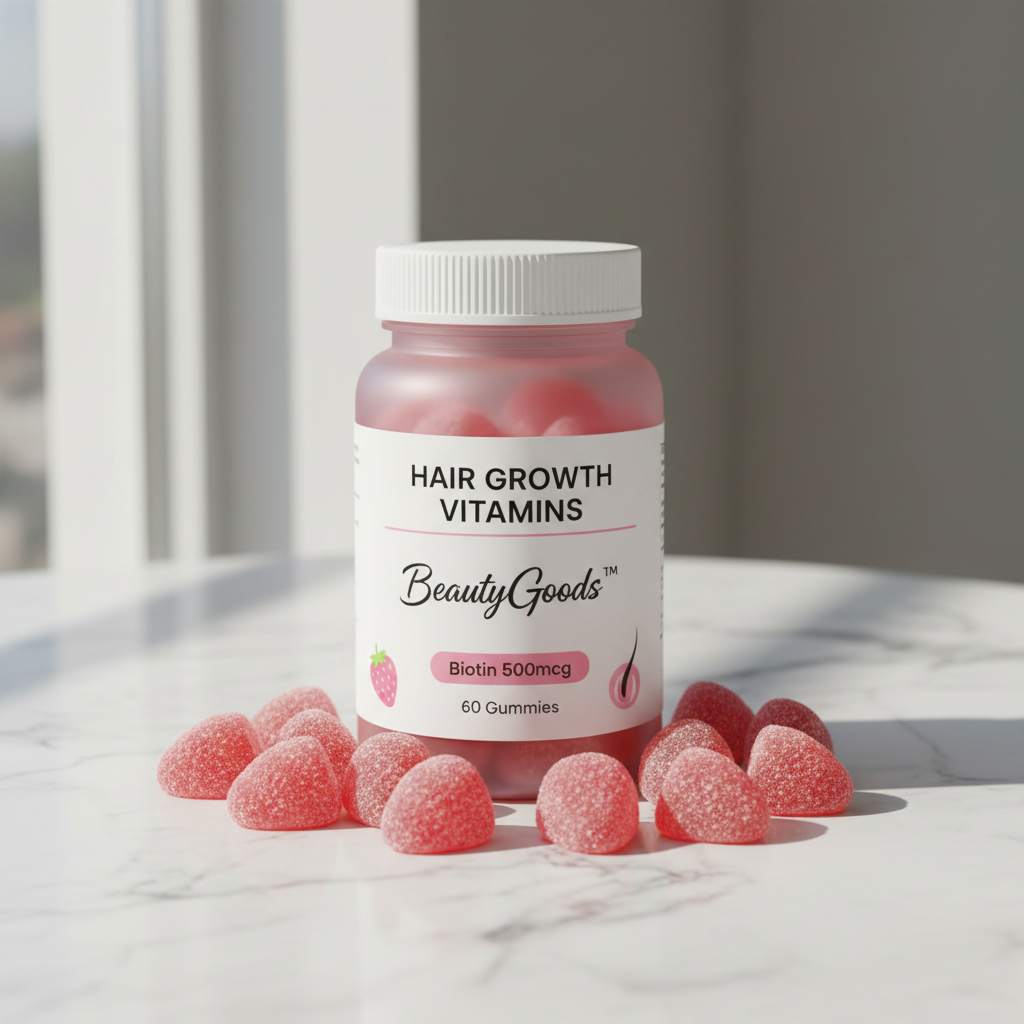 Hair Vitamins Gummies Bottle