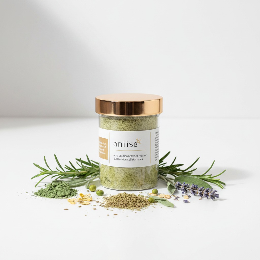 Mascarilla Botánica Anti-Acné con ingredientes naturales