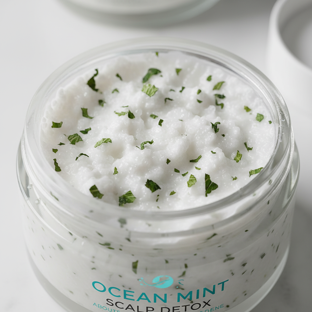 Scalp Scrub Texture Close Up