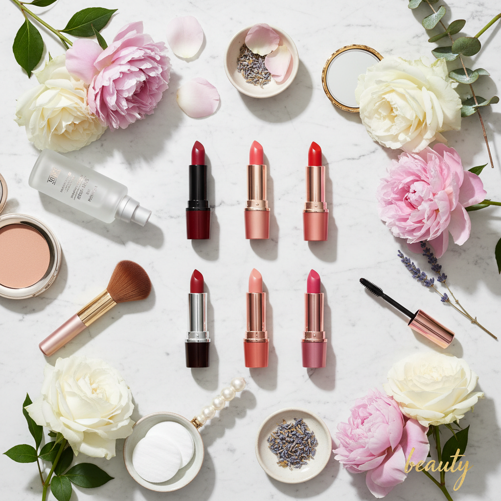 Lipstick Flat Lay