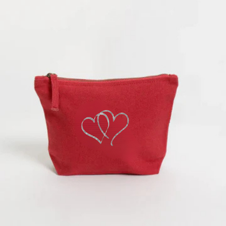 Hearts Makeup Bag