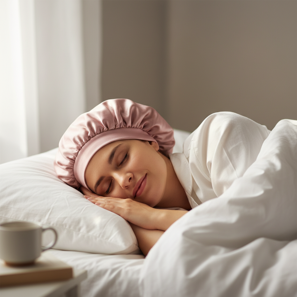 Woman Sleeping Bonnet