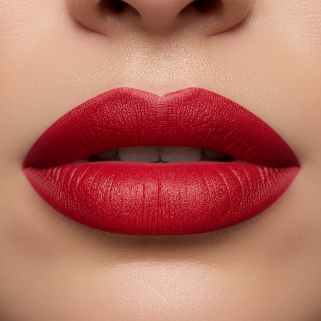 Woman Wearing Lipstick